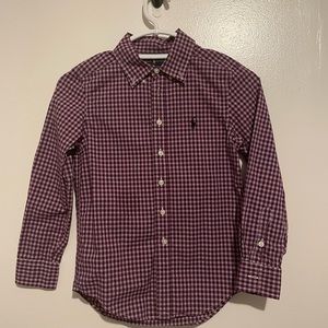 Polo Ralph Lauren Big Boys Long-Sleeve Plaid Performance Poplin Shirt - Small